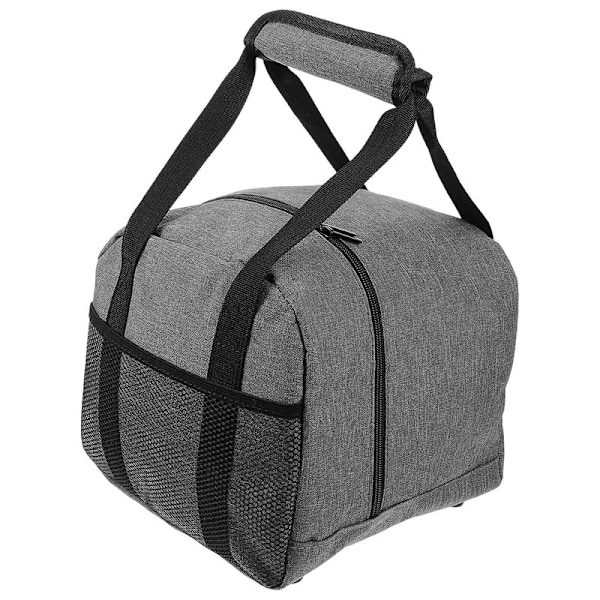 Bowlingbollväska för en boll - Bowlingväska med vadderat bollfack - Bärbar bowlingbollväska DB Grey 26.00X20.00X4.00CM