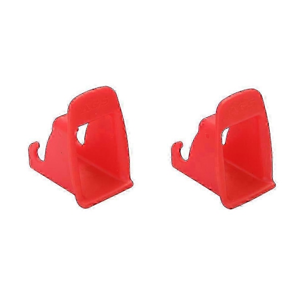 2 st bilbarnstol isofix gränssnitt spänne fast guide spår säkerhetsbälte fäste kontakt [DB] Red