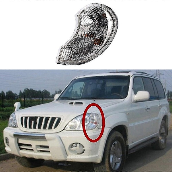 92301h1010 Lampu Yhdistelmä Etu Vasen Terracanille 2001-2006 Kulmavalo Laaja Valo Vasen db As Shown