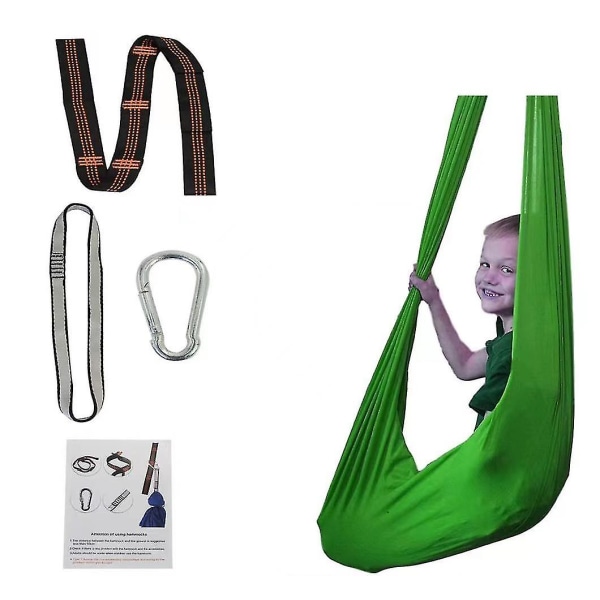 2022 Nytt Aerial Yoga Swing Set & Hängmattesats För Flexibilitet & Smärtlindring [DB] green 150*280CM