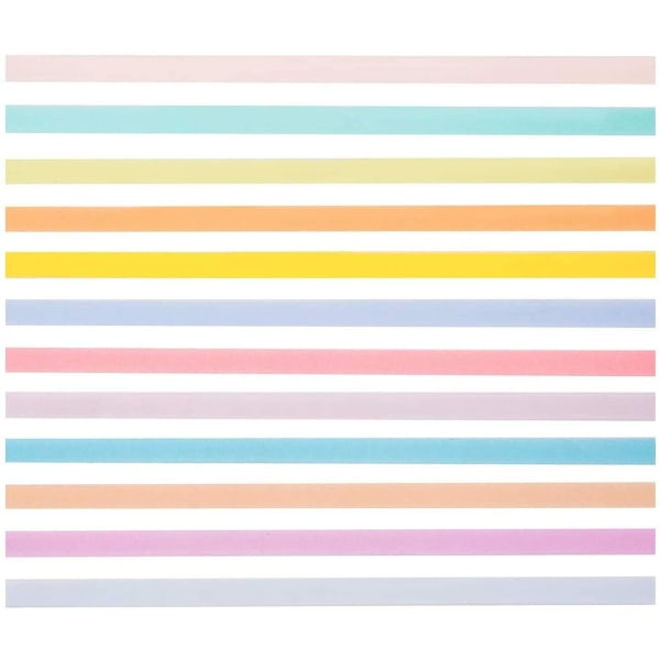 Rainbow Washi Tape - Pastell dekorativ tape for gjør-det-selv-håndverk