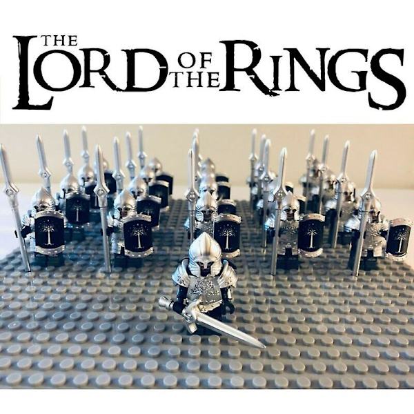 Taru Sormusten Herra Orc Luolan Peikot Raskaan Keihään Jalkaväki Minifiguurit Sopivat Lapsille Lelut db Heavy Spear Infantry