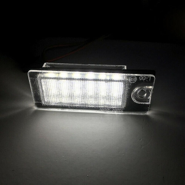 2 stk Hvit Led Nummerskilt lyspære For Volvo S80 99-06 V70 Xc70 S60 Xc90 Dxy88 Nummerskilt DB