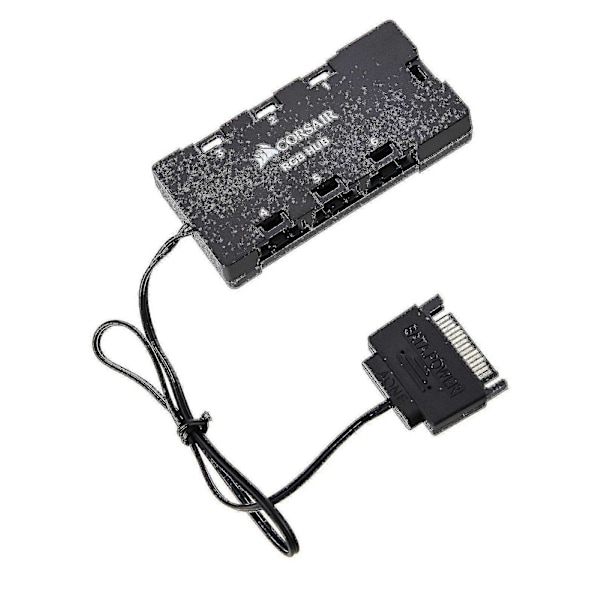 För Corsair Lightning Node Pro Commander Crystal Corsair 6-Port RGB LED Fläktnav [DB]