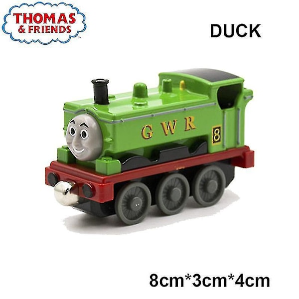 1:43 Thomas Og Vennerne Legering Magnetisk Togbane Lokomotiv Legetøj Toby Emily Petcy Duck Tog Model Børn Dreng Pædagogisk Legetøj Db duck