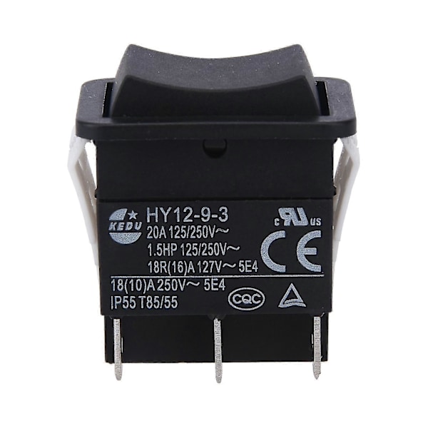 HY12-9-3 Enkel Installasjon Båt Industriell ABS Trykknapp På Av Vippebryter Bue -Sy {db} 1pc