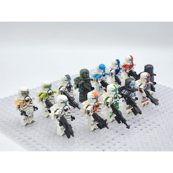 Star Wars Clone Commandos Delta Squad Assortment 13 Byggklossleksaker Db