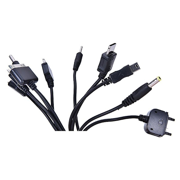10-in-1 USB Universaali Monitoiminen USB-Latauskaapeli Puhelimille Hfmqv db One Size