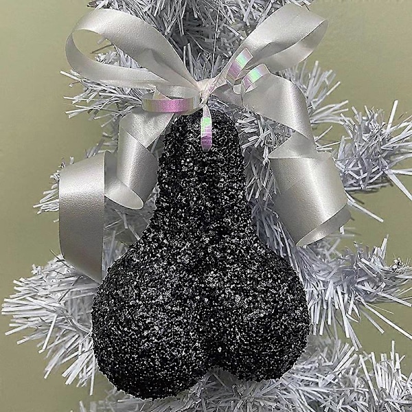 Julgranskulor med kulor Hängande Dekorationer Kreativ Julgran [DB] black