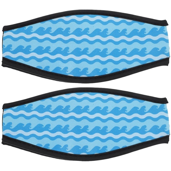 2kpl Kaksikerroksinen Suunniteltu sukellusmaskihihna Sukellusmaskin hihnan cover Cover sukellusmaskiin