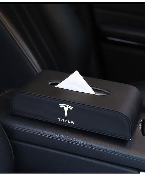 Ansiktsvevsholdere for Tesla Model 3 Model Y papir multifunksjons vevboks  [dB}