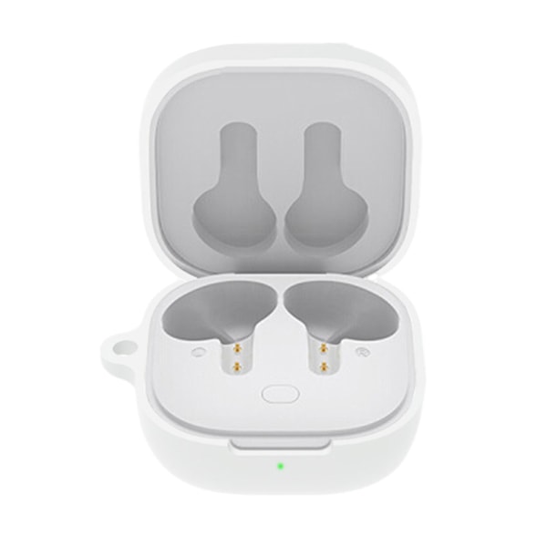 Öronproppsskydd Mjukt Silikon Öronproppar Laddningsbox Fullt Skyddande Fodral Skal För Qcy T13 [DB] White