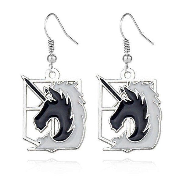 Anime Attack on Titan Akatsuki Organisation Röd Moln Vingar Hängande Örhängen Berlocker Ornament Cosplay Smycken för Unisex Gåva [DB] E204