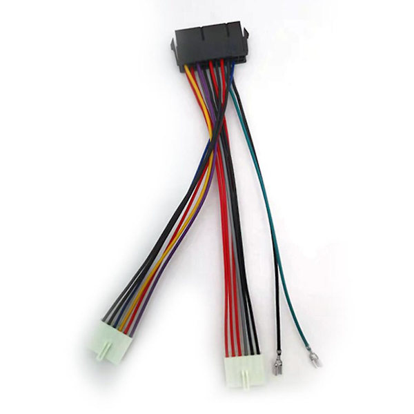 1 stk. 20pin Atx til 2port 6pin At konverterkabel ledning til 286 386 486 computer [DB] Multicolor
