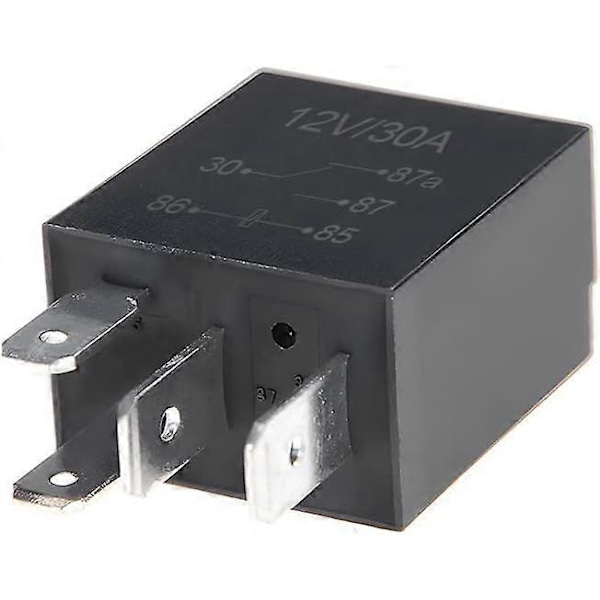 4-pin 12V 30A Relé, Flerbruks Bilrelé, Kraftig Standardrelé for Bilmotor, Universelt Erstatningstilbehør for Bil [db]