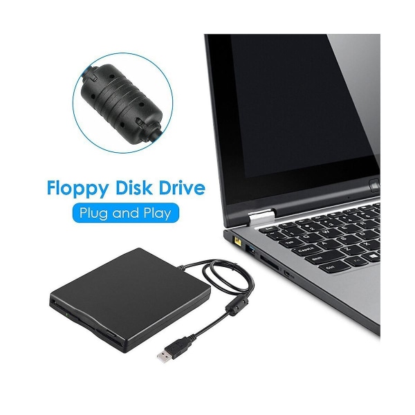 Usb Floppy Disk Reader Drive 3,5 tommer eksternt bærbart 1,44 Mb Fdd diskettedrev til Windows 7 8 200