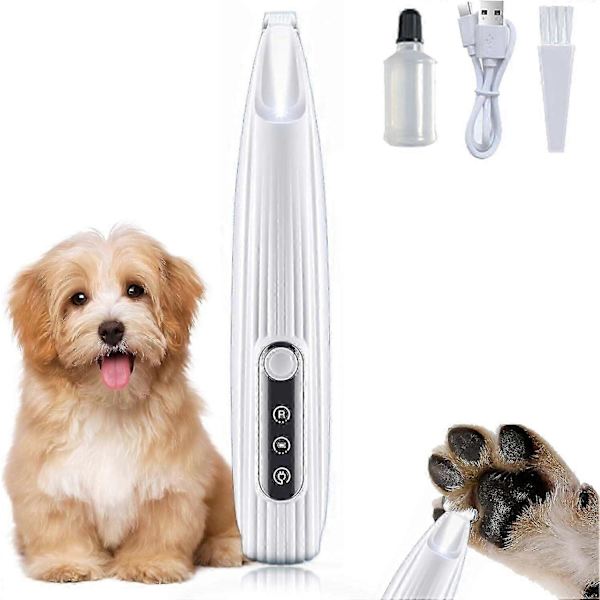 Ny Hundtassklippare med LED-ljus Helt Vattentät Husdjursklippare med LED-display Hundklippare för Grooming 18mm Bredare Blad{ DB} black