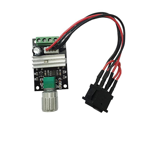 2kpl Dc6v12v24v 3a moottorin nopeudensäädin (pwm) Säädettävä nopeus Käännettävä tasavirtamoottorin invertterikytkin Pienille DIY-töille 1203bb, 50*32*15mm