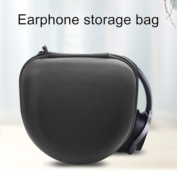 Förvaringsbox med blixtlås, stötsäker, brusreducerande, Bluetooth-kompatibel, reseväska för hörlurar för Sony WH-H900N db