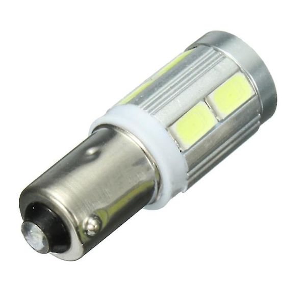 2x Universelle Ba9s H6w 10smd Led Sidelight Pærer Canbus Feilfri 6000k Hvit{ DB}