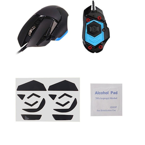 2 PAKKER Musfødder Pedal Fodklister til G502 Gaming Mus Pads db Black