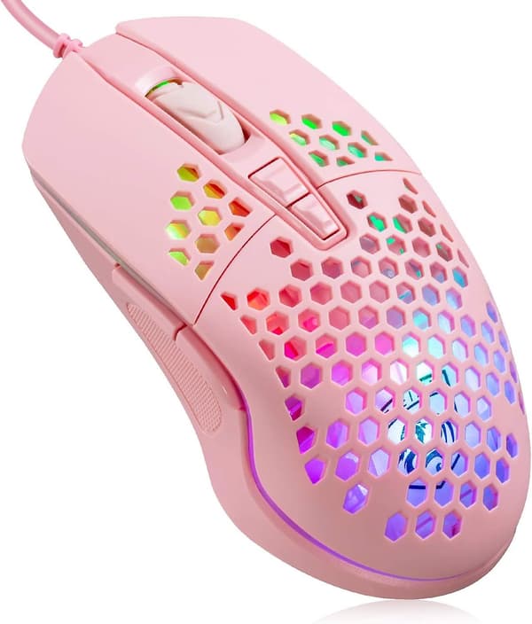 Lett Ledningsbasert Spillmus [Db] Pink
