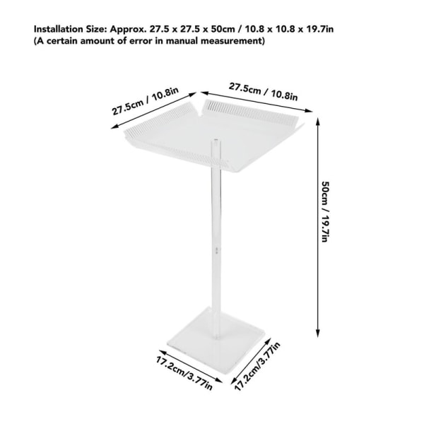 Akryl hårforlengelsesstativ Transparent fletteholder Hårforlengelsesseparatorholder db