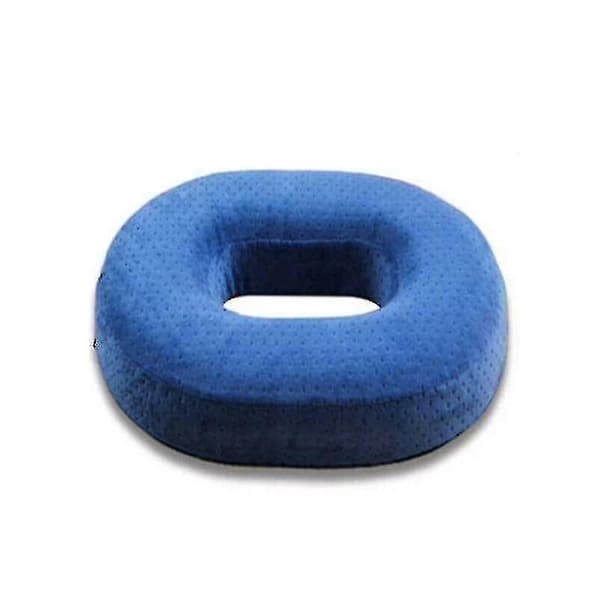 Coccyx Smertelindring Memory Foam Ring Stol Sæde Pude [DB] Blue
