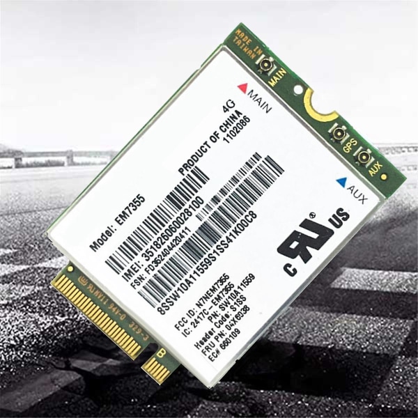 Em7355 Wwan Card+2xantenn 04x6038 Ngff 4g Wifi-kort för X1 Carbon L440 L540 T440 T540p X240