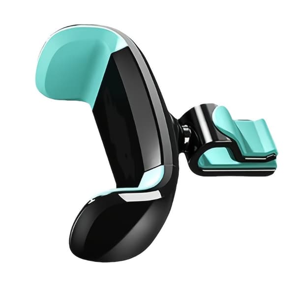 360° Roterbar Ventilationsåbning Telefonholder - Holdbart ABS Materiale, Elektronisk Tilbehør [DB] White Blue