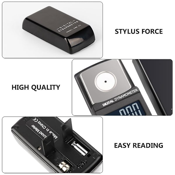 Digitalt tryckmätare skivspelare stylusmätare skivspelare stylus testare stylus kraftvåg stylus skala