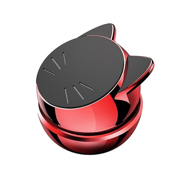 Bekväm telefonhållare 360 ​​graders roterbar PC Cats Shape Magnetisk biltelefonstativ för dagligt bruk Jikaix Red