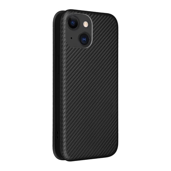 Læder Telefon Cover til iPhone 15 Plus [DB] Black