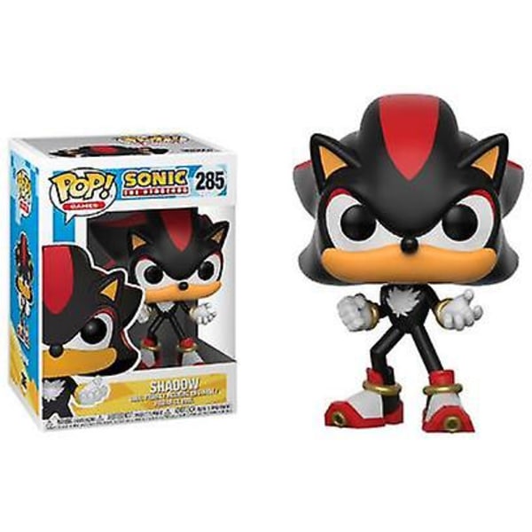 Nya Super Sonics Vinylleksaker med ring #283 Emerald #284 Shadow #285 Samlarobjekt Actionfigur Modell för barn Present Db 283 with box