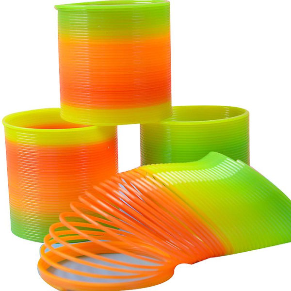 3 st Rainbow Coil Spring Slinky Leksak Jätte Klassisk Nyhet Plast Magisk Fjäder Leksak Db