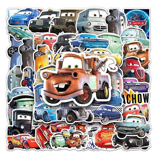 Db Disney Pixar -animaatioautojen tarrat autoon, kannettavaan tietokoneeseen, puhelimen kuoreen, jääkaappiin, leikekirjaan, vedenpitävä graffititarra, lelut, lasten lahjat