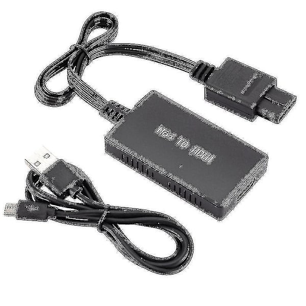 N64 til HDMI-konverteradapter HD-koblingskabel N64 til en ny HDMI-TV Plug and Play for N64 Super Snes [Db]