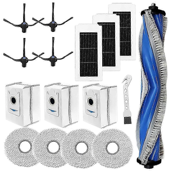 För X5 Omni / X5 Pro Dammsugare Ersättningsdel Huvudsidoborste Hepa Filter Moppduk Dammpåsar . [db] Photo Color