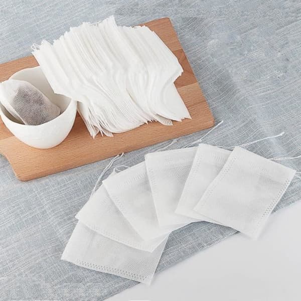 200 STK Tomme Ikke-vævede Engangs Te-poser, Multi-purpose Te-filter, Te-pose Størrelse 7cm x 9cm[DB] Blue