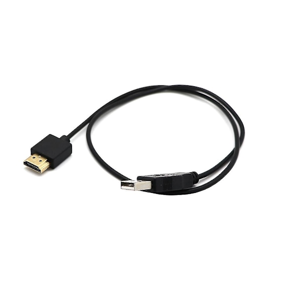 Hdmi 1.4 hane till Usb 2.0 hane adapterkontakt laddare omvandlare kabel-yu (FW) black