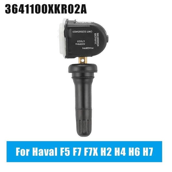 1 stk. Tpms dæktryksovervågning sensor 433mhz til 2017-2020 F5 F7 F7x H7l H2s H4 H6 3641100xkr02