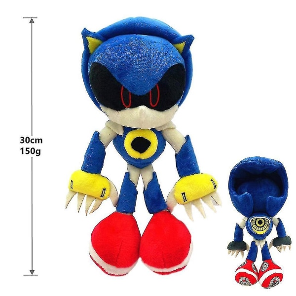 Bedårende Sonic plysjdukke myk utstoppet leketøy Kids Hugging Pute Gift DB