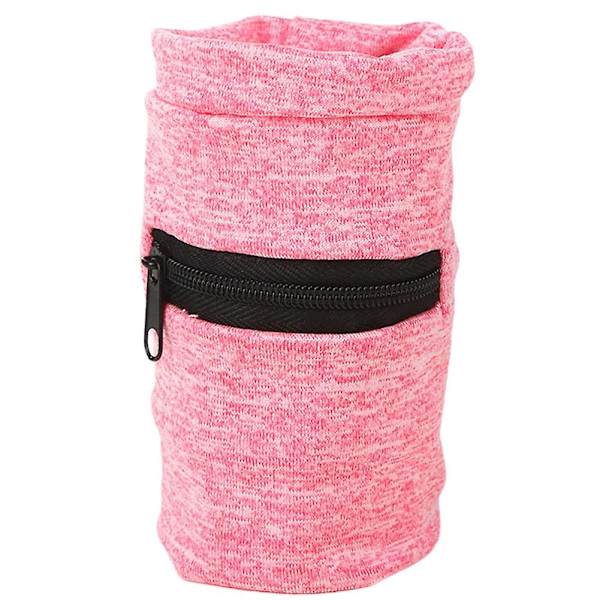 Sport reseväskor med dragkedja handledsband plånbok mynt nyckelhållare förvaringsväska Pink