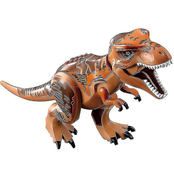 8 stk børnelegetøjsdinosaurbyggesten Jurassic Dinosaur samlet pædagogisk legetøj [DB]