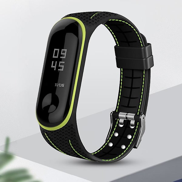 Klokkearmbånd Honeycomb Pattern Myk Silikon Klokkearmbånd Rem Håndleddsstropp Erstatning Kompatibel Xiaomi Mi Band 5 6 Jikaix Red