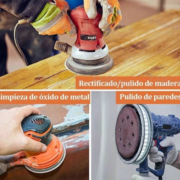 75 stk. 12,7 cm 8-hullers sandpapir 1 mm tykt 120 240 400 800 1000 korn sandskive til rustmaling grater db