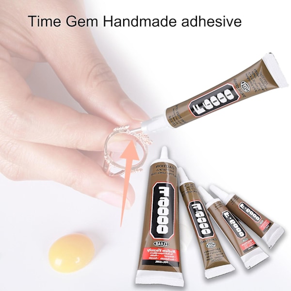F6000 Rhinestone Lim - Vandtæt, Genanvendelig, Universal Lim til Murværk 10ML