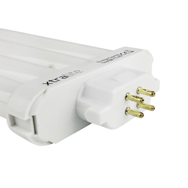 Xtralite 27w Dagsljusersättningslampa för högupplösta läslampor, 4-stifts Gx10q-4 Quad Tube (6500k) [DB] Pack Of 3