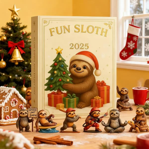 Julekalender | 2D Akryl Julepynt | 24 Dages Dovendyr Julepynt, til Hjemmeferiefest Vinter Væg Vindue S[DB]