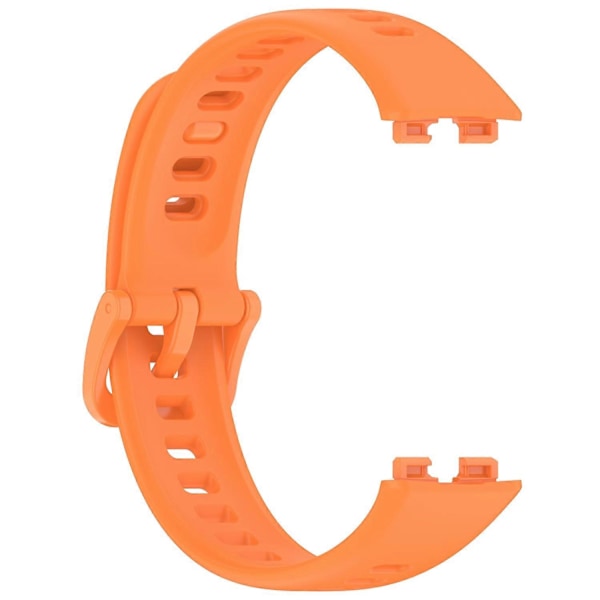 KALEBOL Huawei Band 9 ja Band 8 silikoninen kellon ranneke, vaihdettava hengittävä urheiluranneke - Harmaa [db] Multicolor Orange